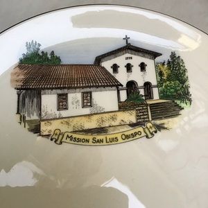 NEW Vintage Mission San Luis Obispo Collector Decorative Plate (Taylor & Kent)